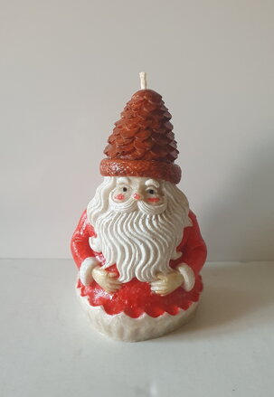 Vánoční svíčka santa se šiškou Vánoční svíčka santa se šiškou